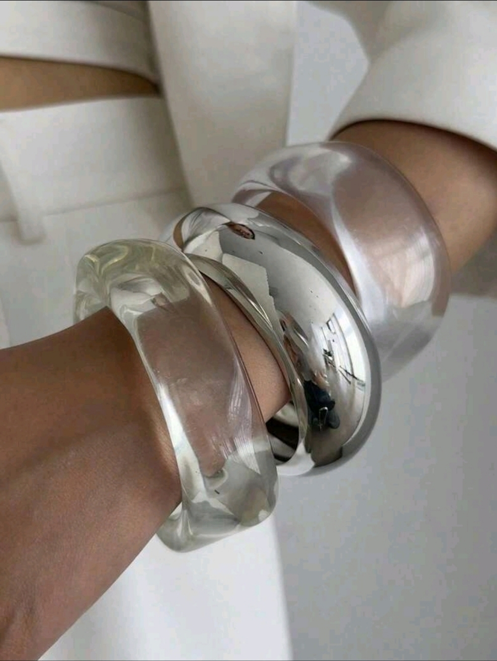 Clear Chunky Bracelets
